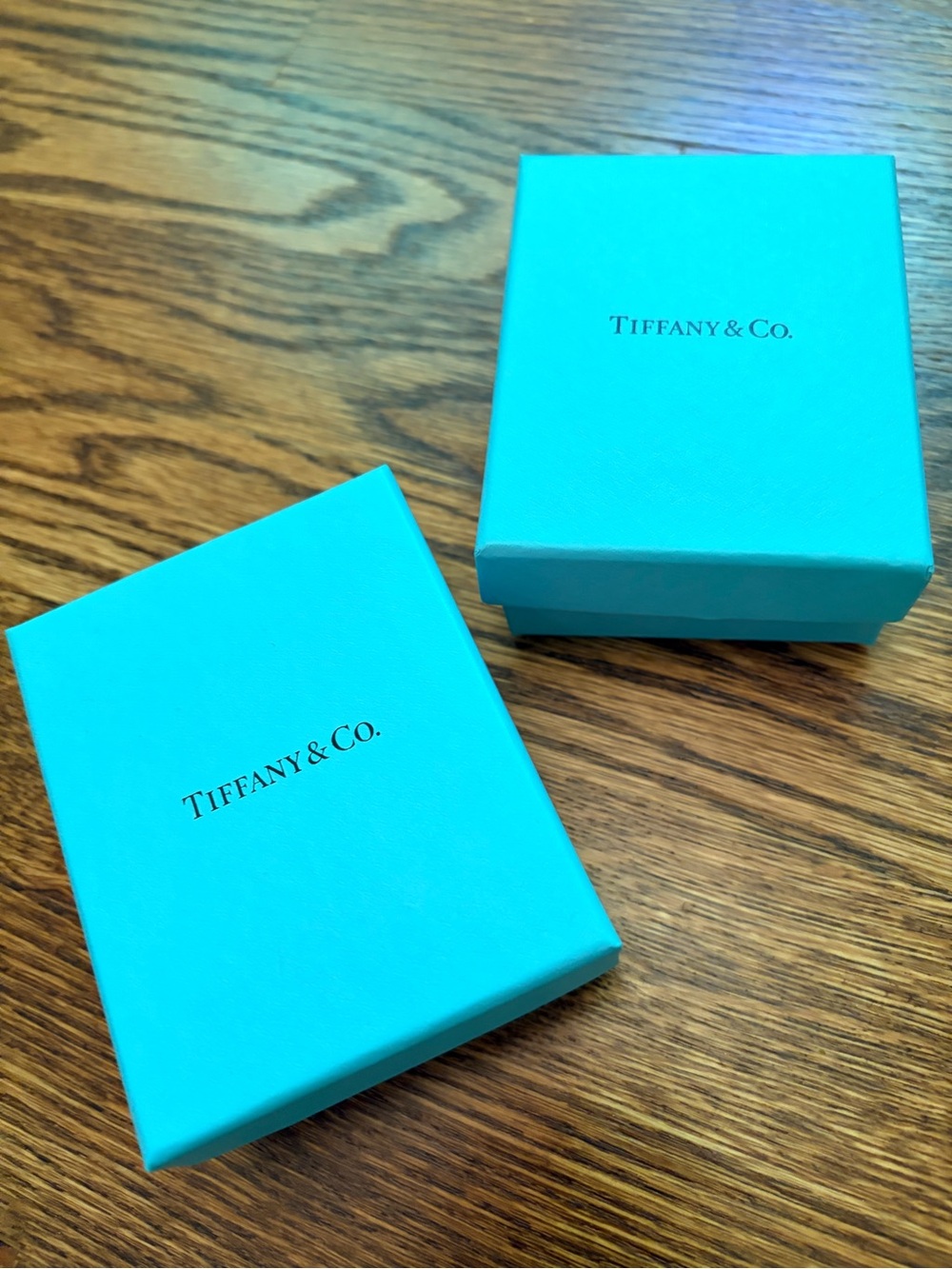 Tiffany & Co. Set of 2 Jewelry Boxes, Pouches & Ribbons